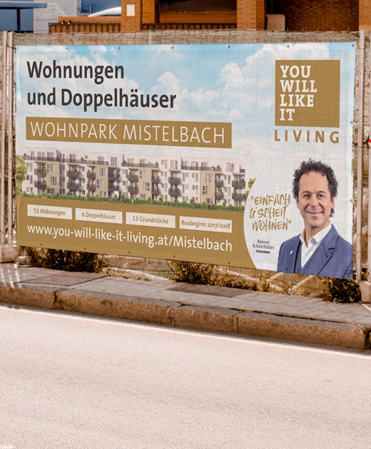 ywli Bauzauntransparent