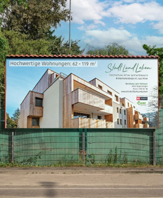 Stadt Land Leben 24-Bogen Plakat