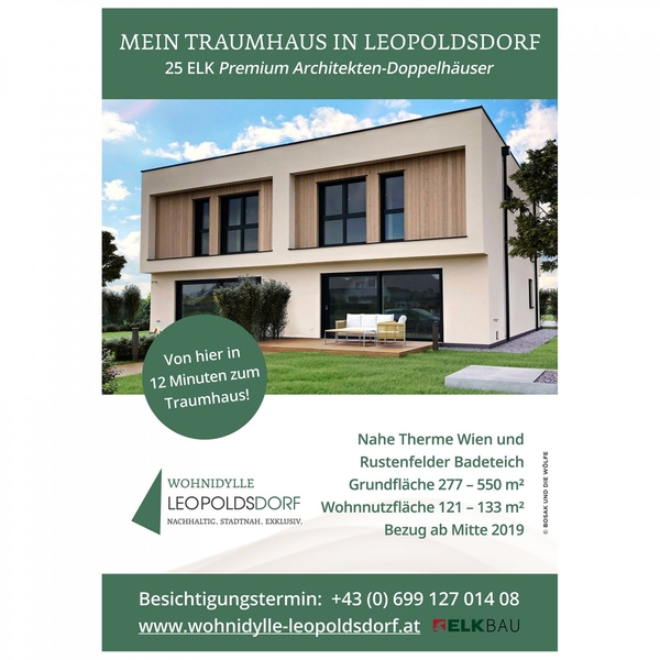 U-Bahntafel_Wohnidylle Leopoldsdorf 