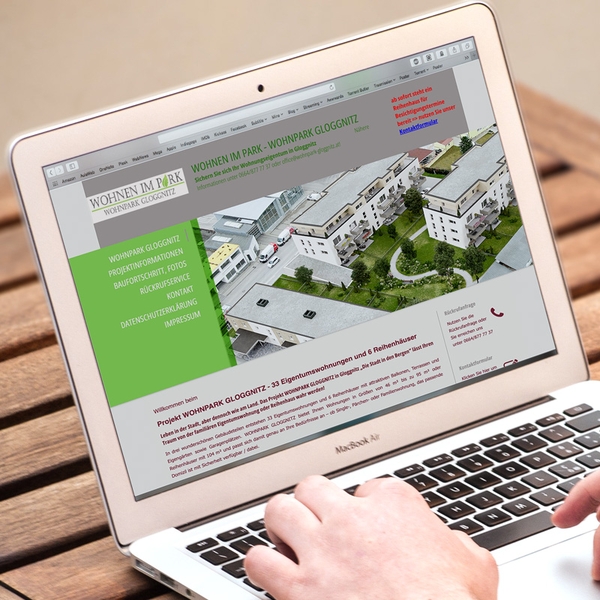 Wohnpark Gloggnitz Website