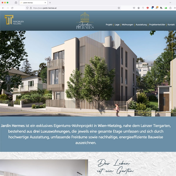 Jardin Hermes Website