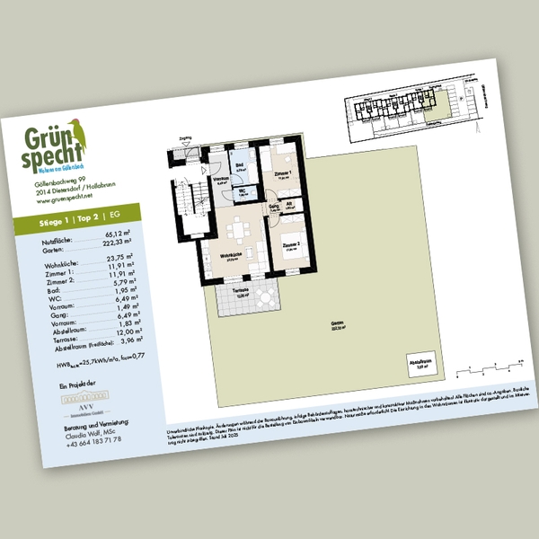 Grünspecht Vermietungsplan