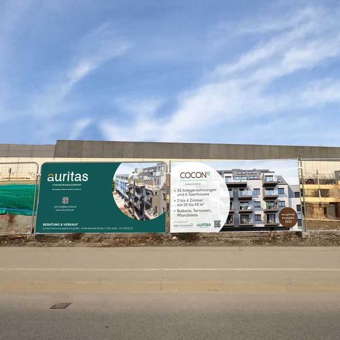 Bauzauntransparent "Cocon13"