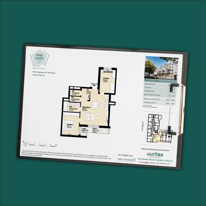 Wohnungsdatenblatt "Freigeist"