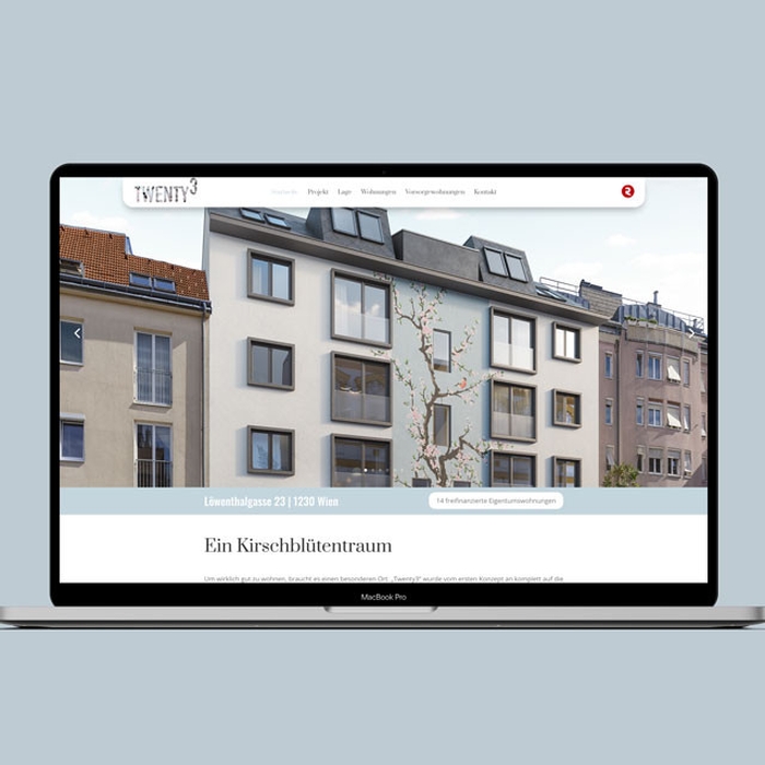 Projekt-Website "Twenty3"