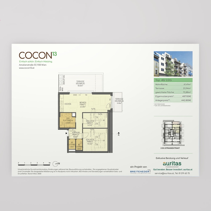 Wohnungsdatenblatt "Cocon13"