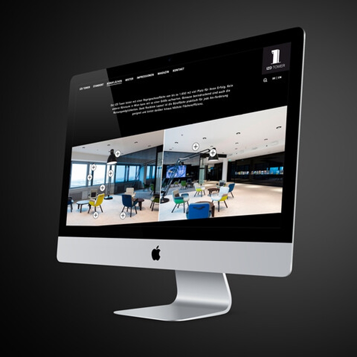 IZD Tower Projektwebsite