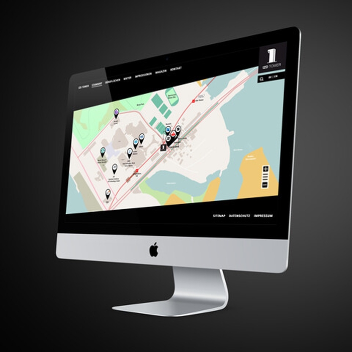 IZD Tower Projektwebsite