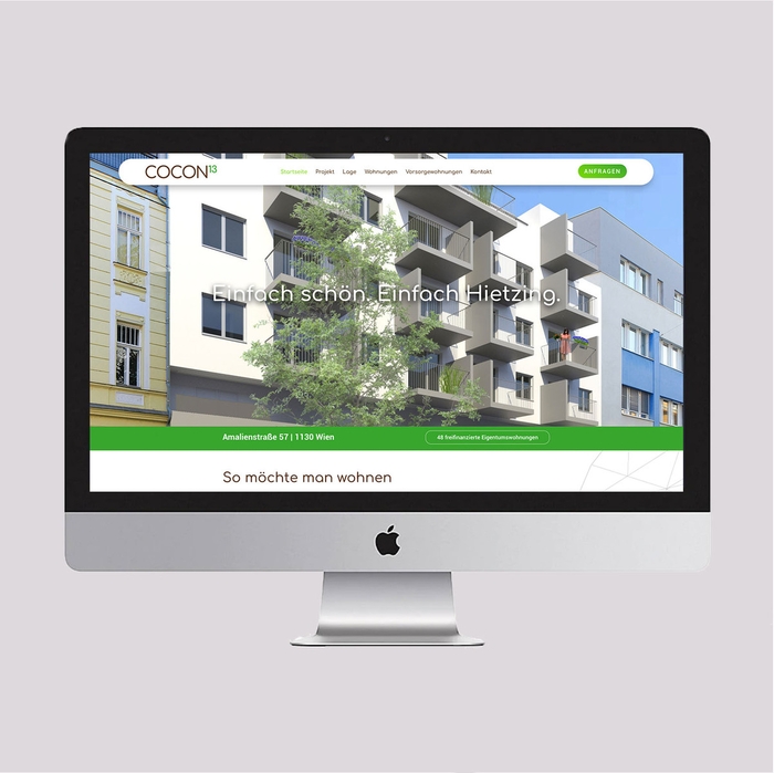 Projektwebsite Cocon13