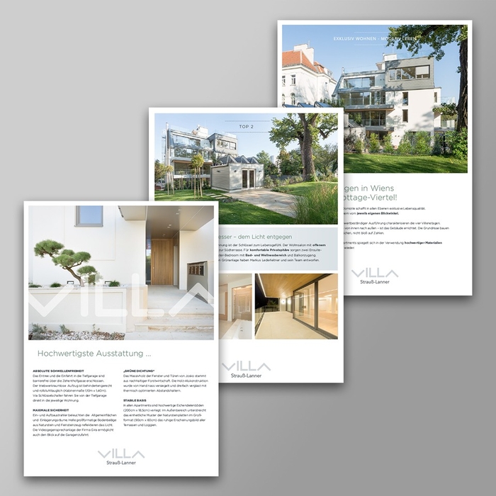 Projektfolder Villa Strauß-Lanner