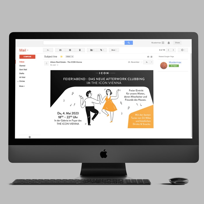 THE ICON VIENNA E-Mail Anhang