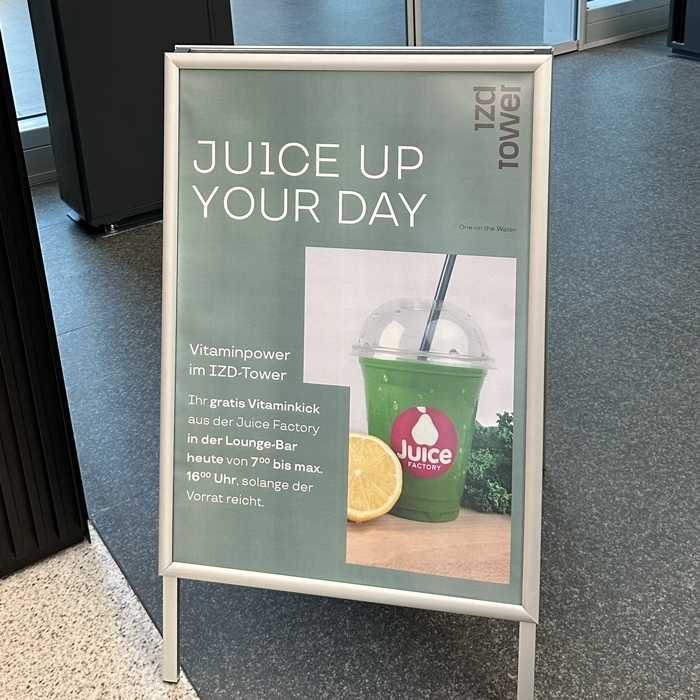 IZD Tower Juice Event Plakat