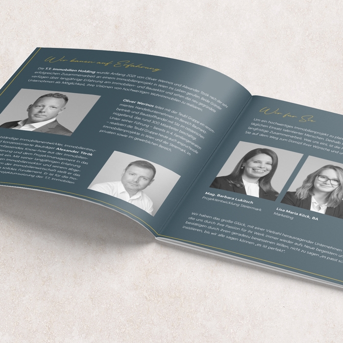 T.T. Immobilien Holding Unternehmensfolder Innenseiten