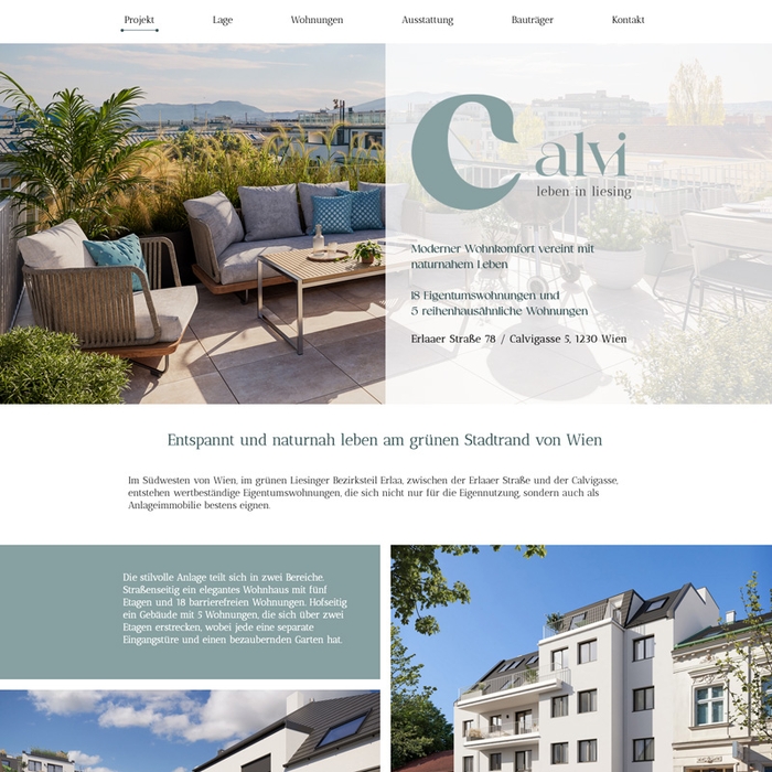 Calvi Webseite