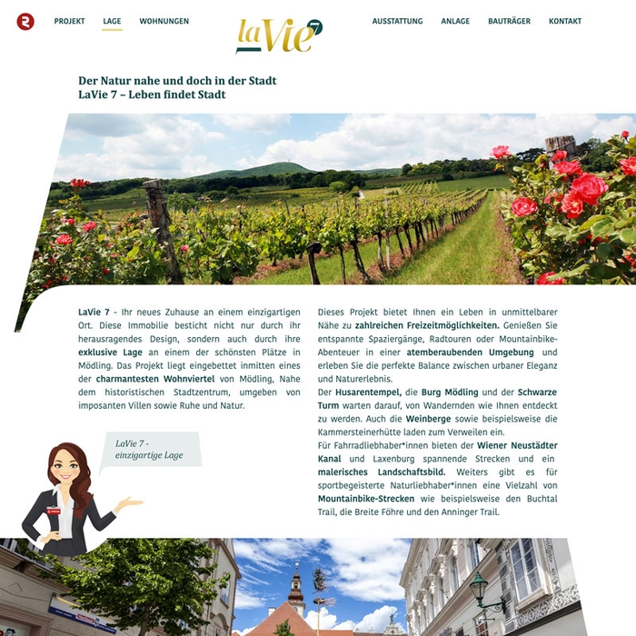 Lavie7 Webseite Lage