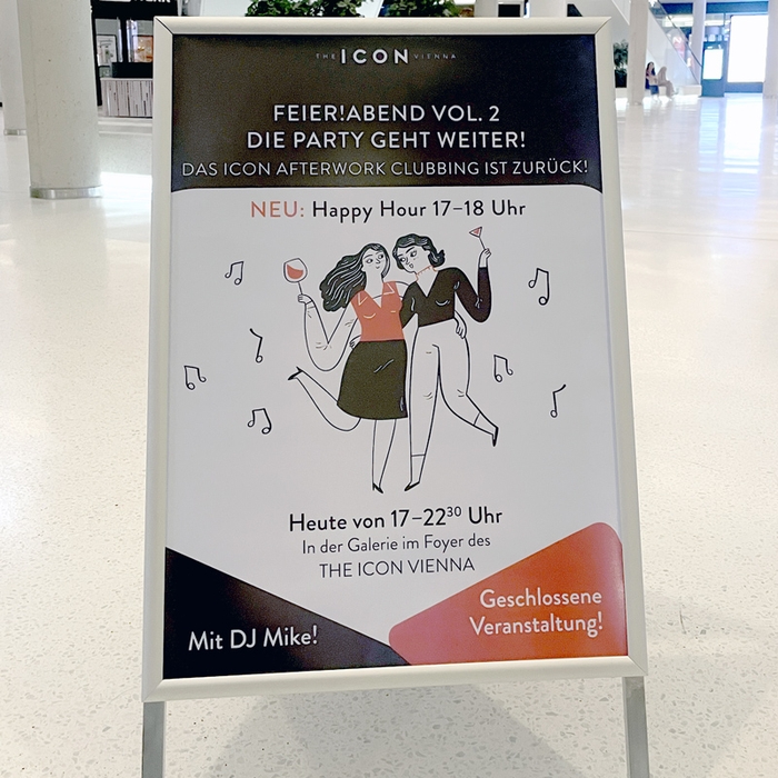 Afterwork-Party Ankündigungsposter