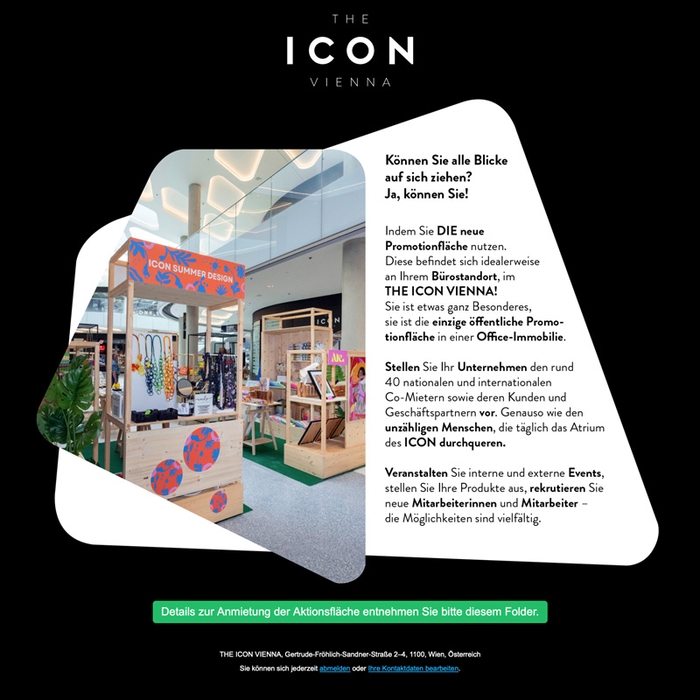 THE ICON VIENNA Aktionsfläche