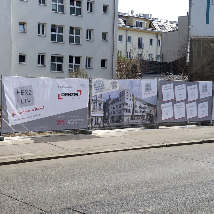 Herz&Heim Bauzauntransparente