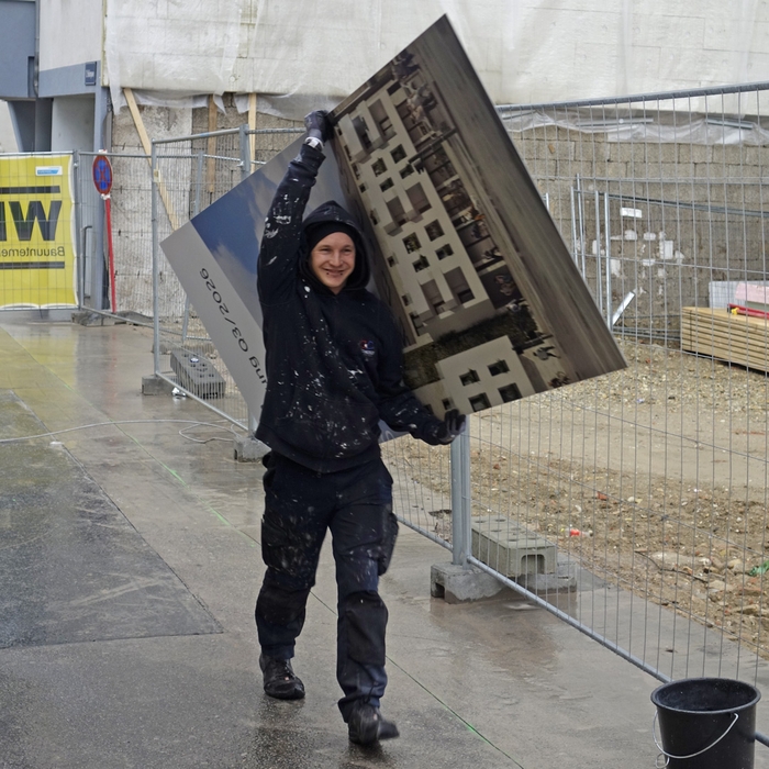 Anlieferung bei Regen