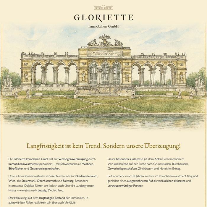 Gloriette Immobilien Website