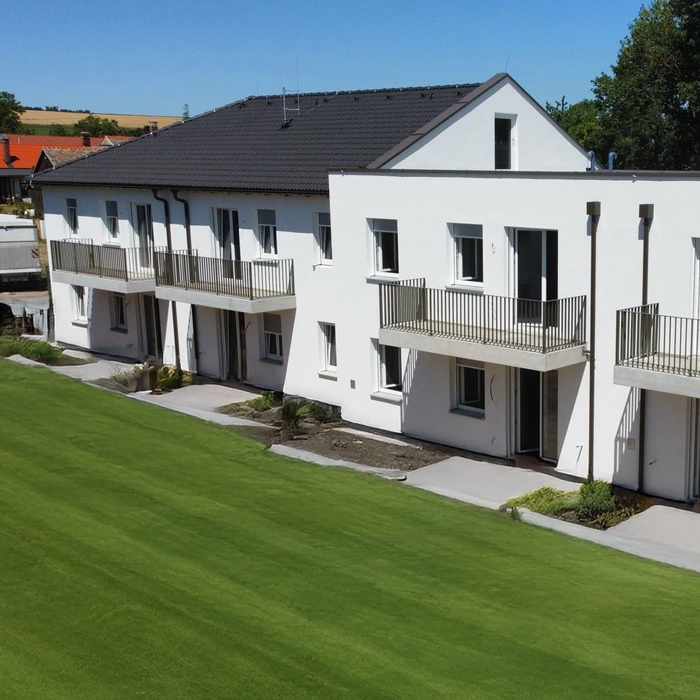 Grünspecht Wohnanlage Gartenseite