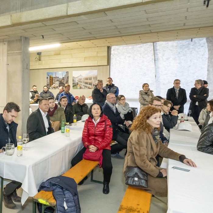 Gäste der Gleichenfeier von Herz & Heim