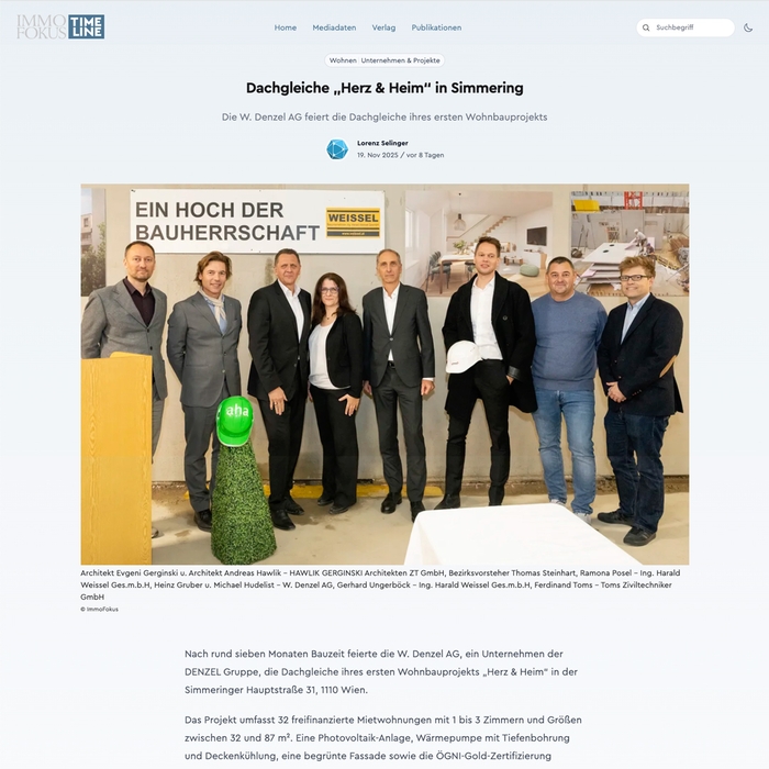 PR-Artikel Dachgleiche Herz & Heim