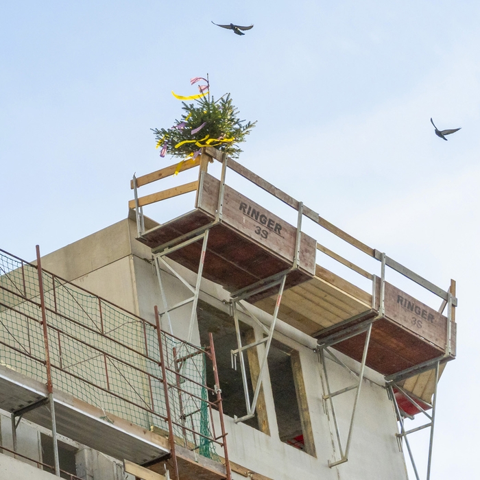 Gleichenfeier Richtbaum