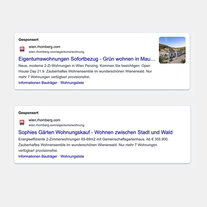 Sophies Gärten Google Ads