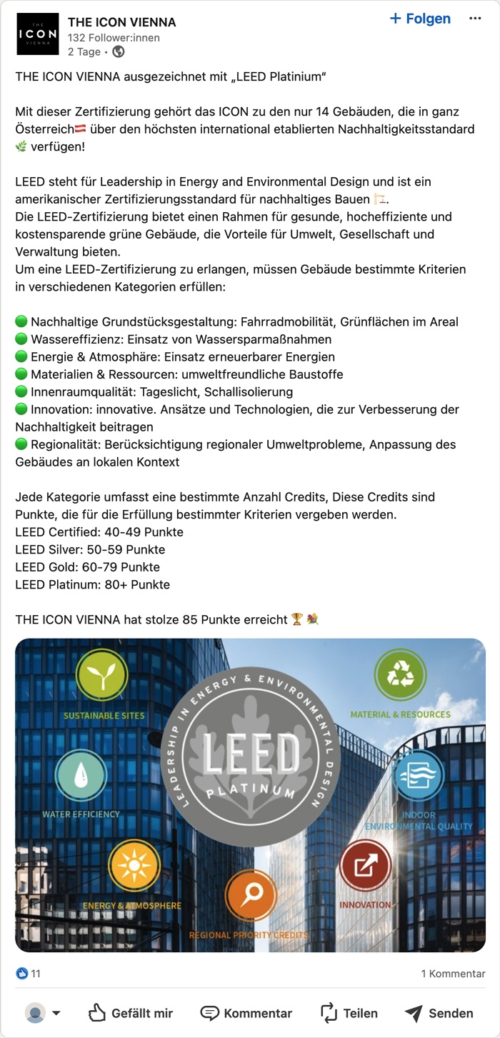 LEED Zertifizierung