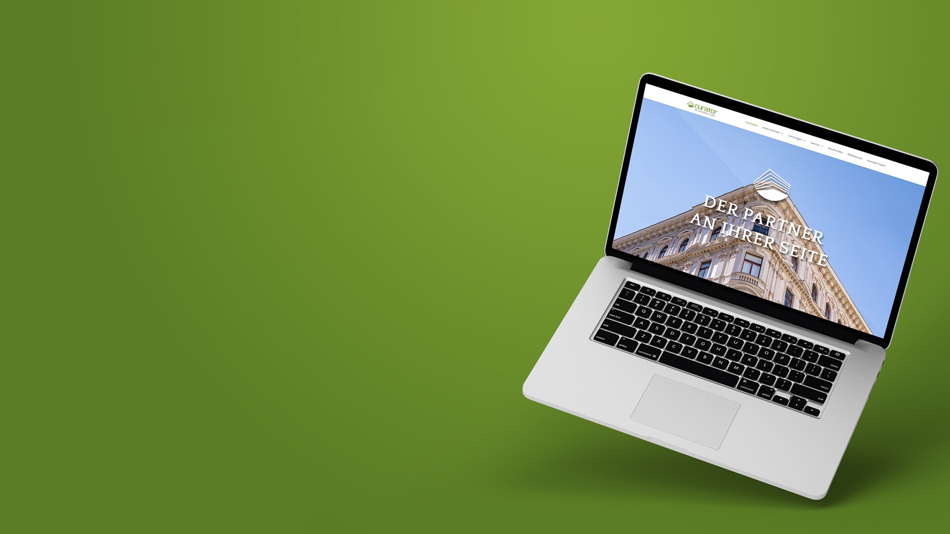 Unternehmens-Website Curator Hausverwaltung