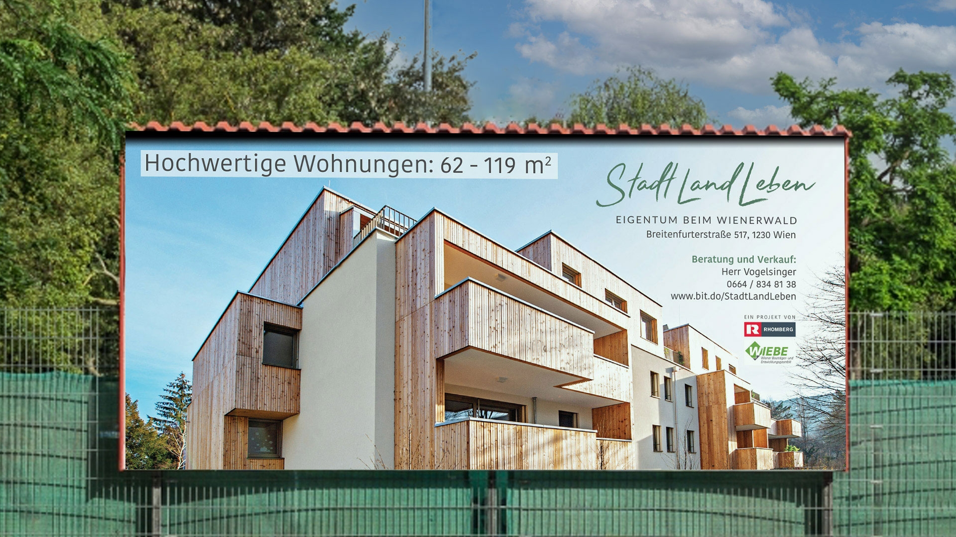 Stadt Land Leben 24-Bogen Plakat